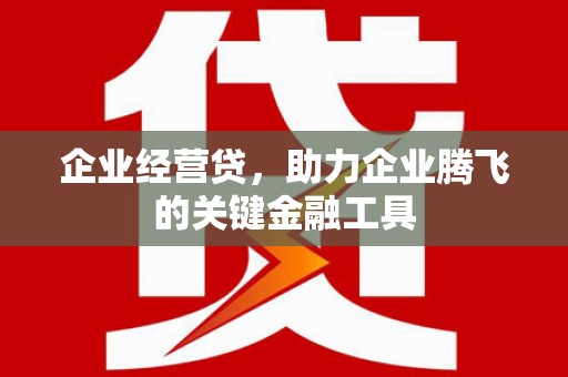 峰峰矿区企业经营贷，助力企业腾飞的关键金融工具