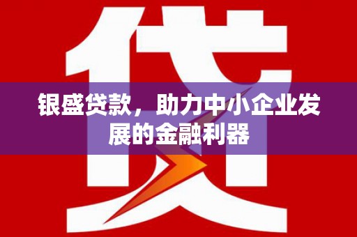 峰峰矿区银盛贷款，助力中小企业发展的金融利器