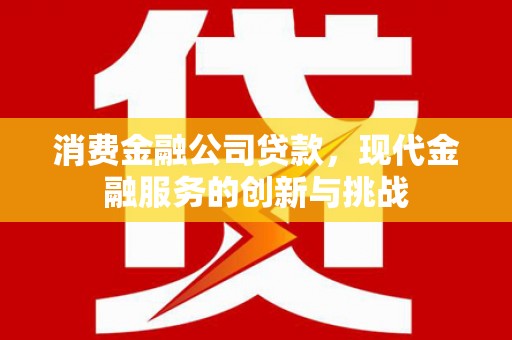峰峰矿区消费金融公司贷款，现代金融服务的创新与挑战