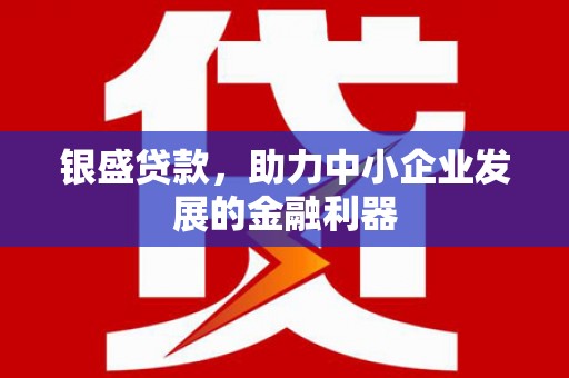 峰峰矿区银盛贷款，助力中小企业发展的金融利器