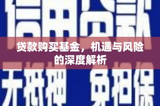 峰峰矿区贷款购买基金，机遇与风险的深度解析