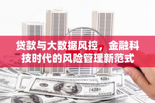 峰峰矿区贷款与大数据风控，金融科技时代的风险管理新范式