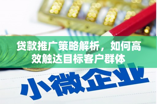 峰峰矿区贷款推广策略解析，如何高效触达目标客户群体
