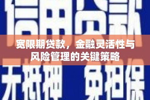 峰峰矿区宽限期贷款，金融灵活性与风险管理的关键策略