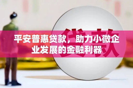 峰峰矿区平安普惠贷款，助力小微企业发展的金融利器