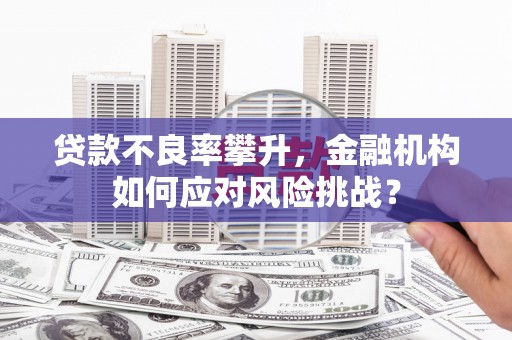峰峰矿区贷款不良率攀升，金融机构如何应对风险挑战？