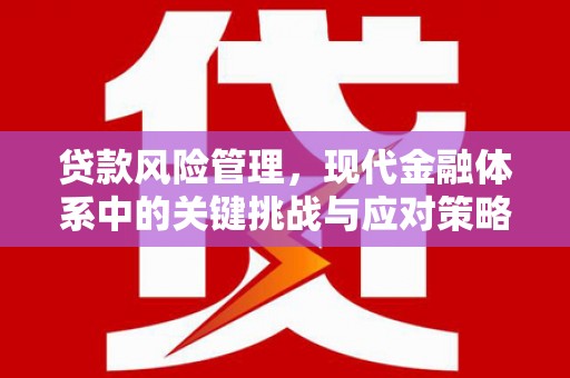 峰峰矿区贷款风险管理，现代金融体系中的关键挑战与应对策略
