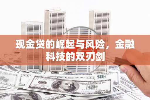 峰峰矿区现金贷的崛起与风险，金融科技的双刃剑