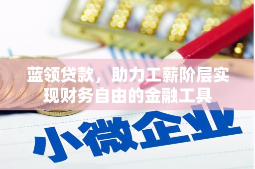 峰峰矿区蓝领贷款，助力工薪阶层实现财务自由的金融工具