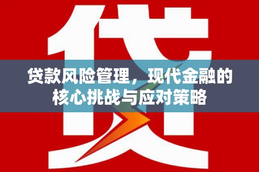 峰峰矿区贷款风险管理，现代金融的核心挑战与应对策略